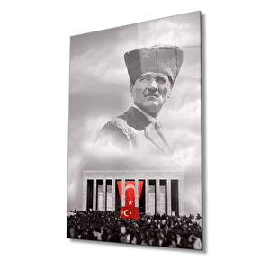 Atatürk Cam Tablo 36x23 cm