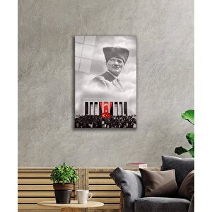 Atatürk Cam Tablo 36x23 cm