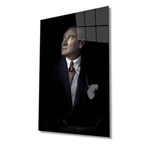 Atatürk Cam Tablo 36x23 cm