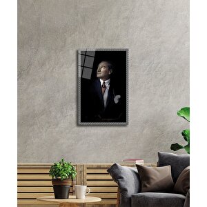 Atatürk Cam Tablo 36x23 cm