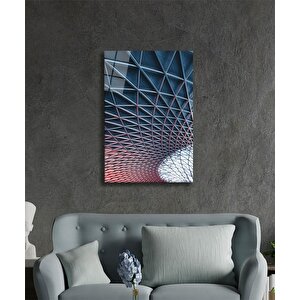 Geometrik Mimari Cam Tablo 50x70 cm