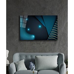 Geometrik Mimari Cam Tablo 36x23 cm