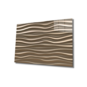 Geometrik Mimari Cam Tablo 36x23 cm
