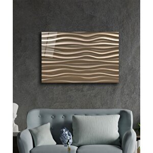 Geometrik Mimari Cam Tablo 36x23 cm