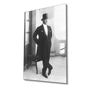 Atatürk Cam Tablo 36x23 cm