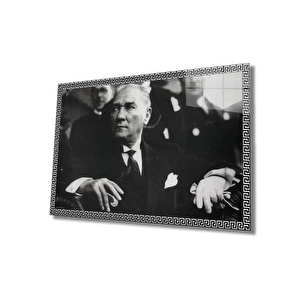 Atatürk Cam Tablo 36x23 cm