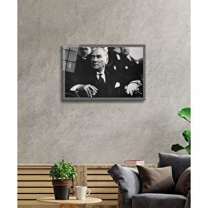 Atatürk Cam Tablo 36x23 cm