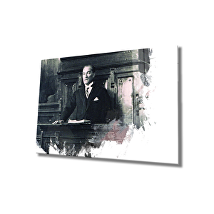 Atatürk Cam Tablo 36x23 cm