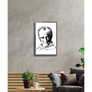 Atatürk Cam Tablo 36x23 cm