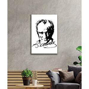 Atatürk Cam Tablo 36x23 cm