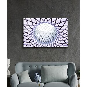 Geometrik Mimari Cam Tablo 36x23 cm