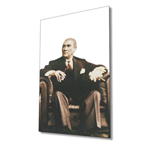 Atatürk Cam Tablo 36x23 cm