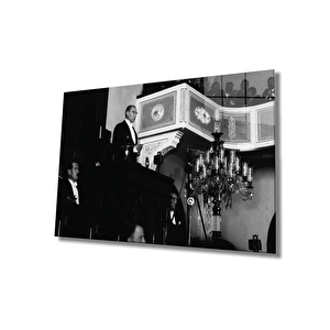 Atatürk Cam Tablo 36x23 cm
