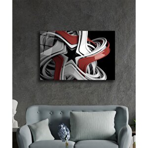 Geometrik Mimari Cam Tablo 50x70 cm