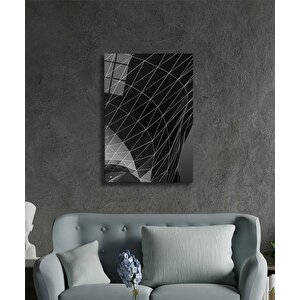 Geometrik Mimari Cam Tablo 36x23 cm