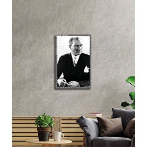 Atatürk Cam Tablo 36x23 cm