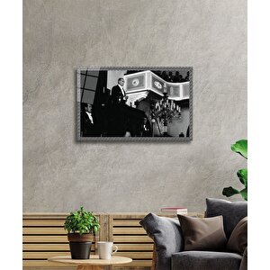 Atatürk Cam Tablo 36x23 cm