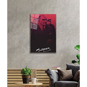 Atatürk Cam Tablo 36x23 cm
