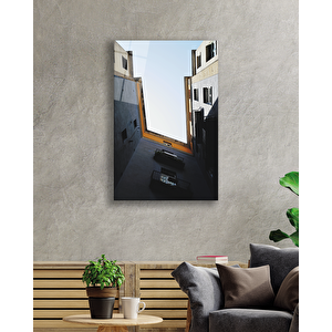 Geometrik Balkonlu Binacam Tablo 50x70 cm