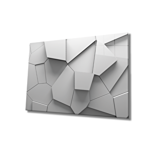 Geometrik Mimari Cam Tablo 36x23 cm