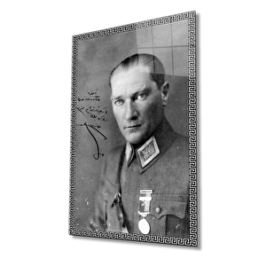 Atatürk Cam Tablo 36x23 cm