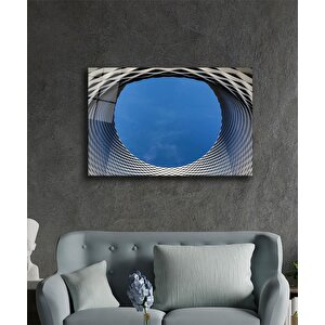 Geometrik Mimari Cam Tablo 110x70 cm