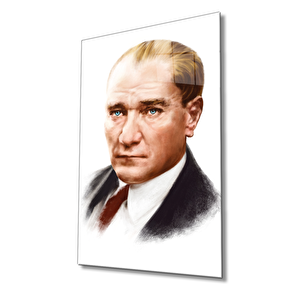 Atatürk Cam Tablo 36x23 cm