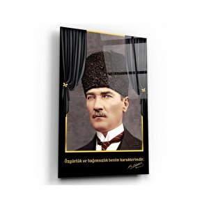 Atatürk Cam Tablo 70x110 cm