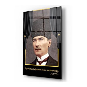 Atatürk Cam Tablo 70x110 cm