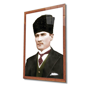 Atatürk Cam Tablo 36x23 cm