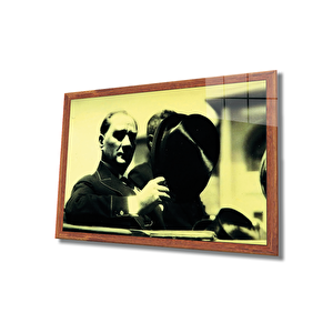 Atatürk Cam Tablo 36x23 cm