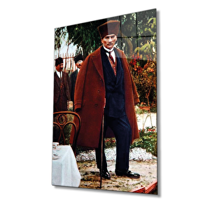 Atatürk Cam Tablo 36x23 cm