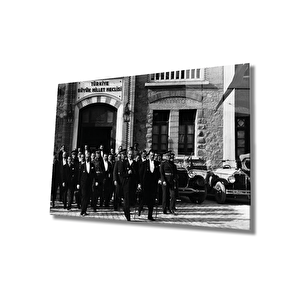 Atatürk Cam Tablo 36x23 cm