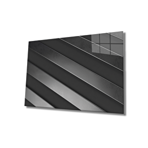 Geometrik Mimari Cam Tablo 36x23 cm