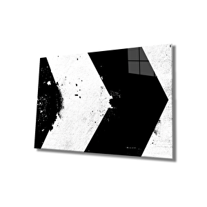Geometrik Mimari Cam Tablo 36x23 cm
