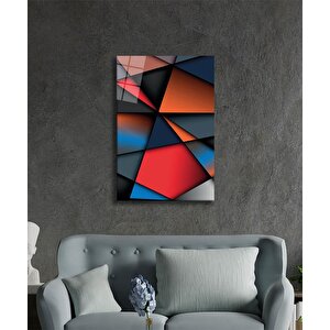 Geometrik Mimari Cam Tablo 50x70 cm