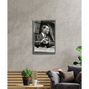 Atatürk Cam Tablo 36x23 cm