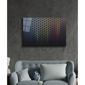 Geometrik Mimari Cam Tablo 110x70 cm