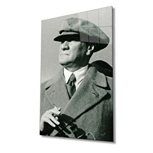 Atatürk Cam Tablo 36x23 cm