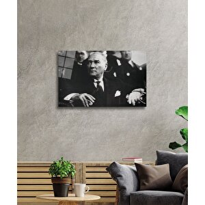 Atatürk Cam Tablo 36x23 cm