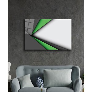 Geometrik Mimari Cam Tablo 36x23 cm