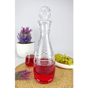 Digithome Bahar Cam Kapaklı Su Ve Meşrubat Sürahisi Karaf Şişe 750 Ml - Bh.kir.010.00.000