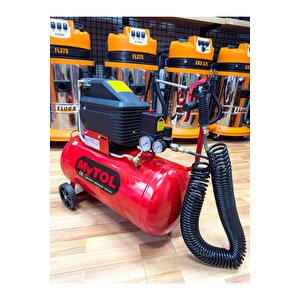 En Çok Tercih Edilen 2hp 50 Litre 8bar Hava Kompresörü 15mt Spiral Hortum Takım Hediye Set
