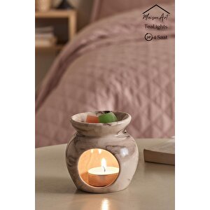 10 Adet | Lavanta Kokulu Tealight Mum | 4 Saat Yanar | Dekoratif Mumluk Mumu