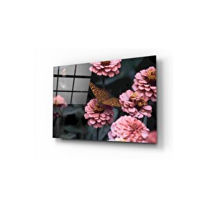 Kelebek Cam Tablo 50x70 cm