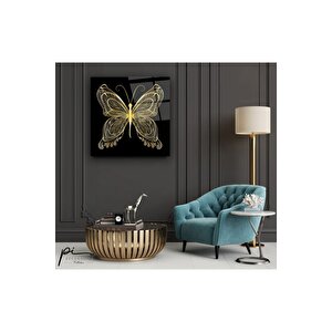 Kelebek Cam Tablo 100x100 cm