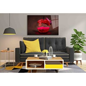 Fütüristik Kırmızı Elmacam Tablo 50x70 cm