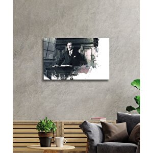 Atatürk Cam Tablo 90x60 cm