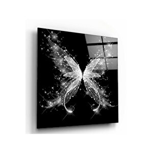 Kelebek Cam Tablo 80x80 cm