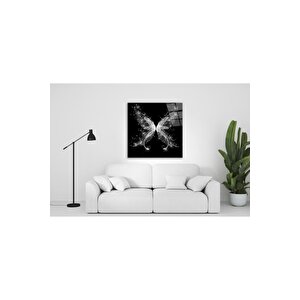 Kelebek Cam Tablo 80x80 cm